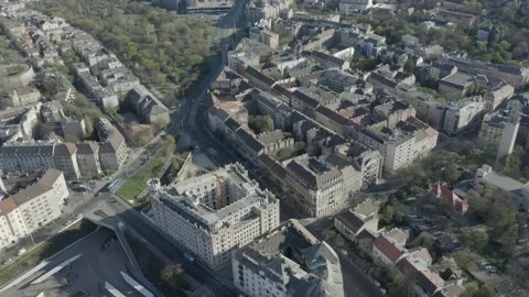 Buda Side of Budapest Downtown Stock Footage 231329313
