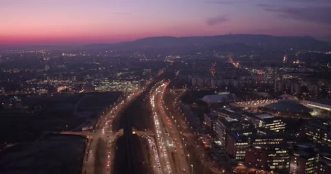 Buda Side of Budapest Downtown Stock Footage 231331418