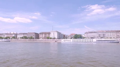 Buda side from the Danube, Budapest Stock Footage 83765836