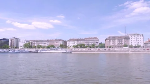Buda side from the Danube, Budapest Stock Footage 83765853