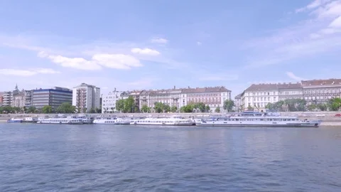 Buda side from the Danube, Budapest Stock Footage 83765867