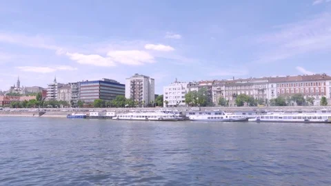 Buda side from the Danube, Budapest Stock Footage 83765874