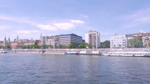 Buda side from the Danube, Budapest Stock Footage 83765960