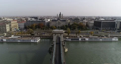 Budapest aerial skyline 4k Stock Footage 101220309