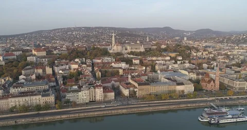 Budapest aerial skyline 4k Stock Footage 101222657