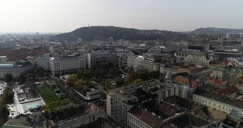 Budapest aerial skyline 4k Stock Footage 101224207