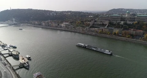 Budapest aerial skyline 4k Stock Footage 101225675