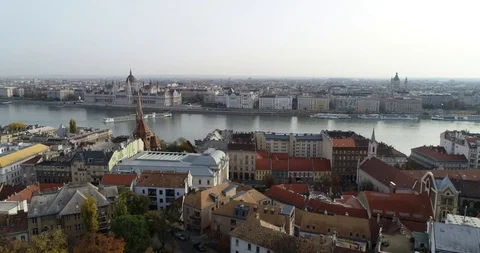 Budapest aerial skyline 4k Stock Footage 101233707
