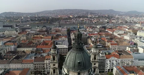 Budapest aerial skyline 4k Stock Footage 101270955