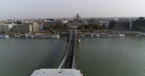 Budapest aerial skyline 4k Stock Footage 101273573