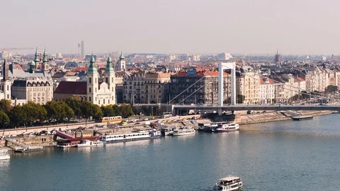 Budapest and Danube river Stock Footage 99187105