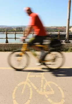 Budapest biker Stock Photos