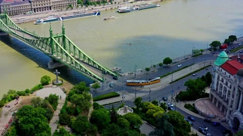 Budapest bridge Stock Footage 234793309