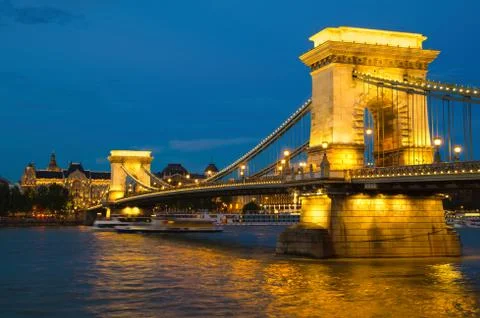 Budapest bridge Stock Photos
