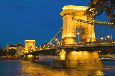 Budapest bridge Stock Photos