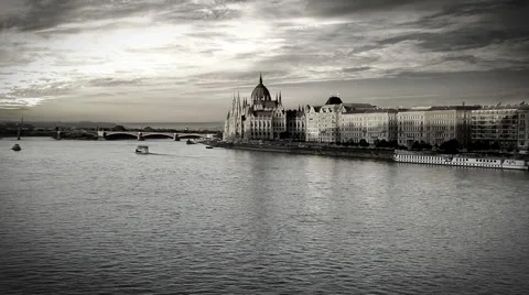 Budapest BW Toned Stock-Footage 49309373