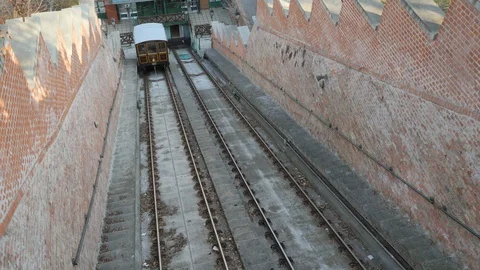 Budapest castle hill funicular . Видео 103171133