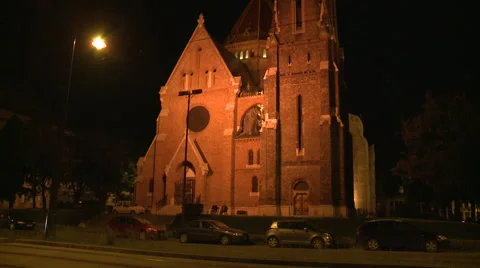 Budapest Castle, Night View Stock Footage 46012938