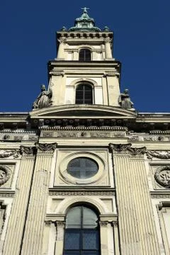 Budapest cathedral front Stock Photos