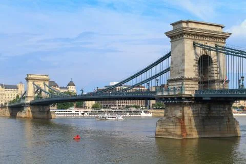 Budapest chain bridge Stock Photos
