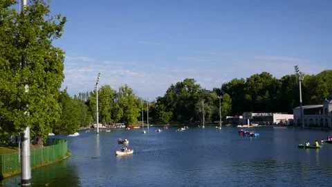 Budapest City Park Stock Footage 221196838