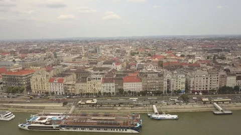 Budapest city skyline Stockbeeldmateriaal 79625392