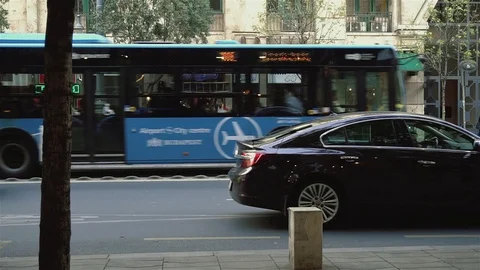 Budapest city traffic Stock Footage 129846535