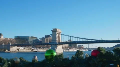 Budapest city view from a boat Vidéo 325530903