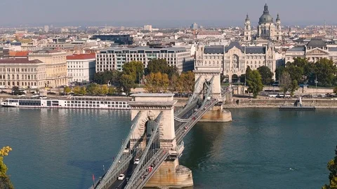 Budapest city view Stock Footage 99185197