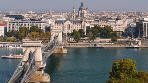 Budapest city view Stock Footage 99284671