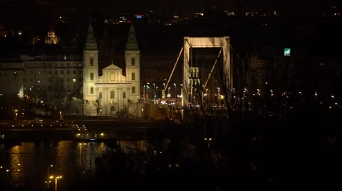 Budapest City view over the river 4K Stock Footage 59172880