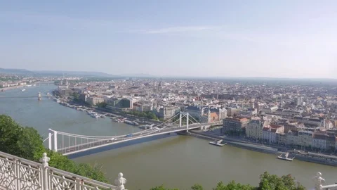 Budapest Cityscape from the Citadel, Buda 動画素材 90685082