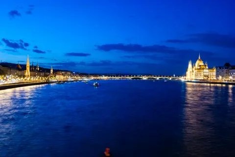 Budapest Cityscape at night Stock-Fotos