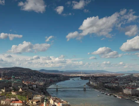 Budapest cityscape timelapse - 4K Stock Footage 39233201