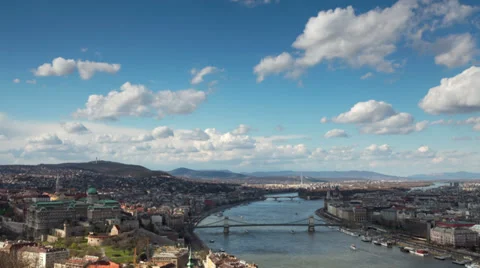 Budapest cityscape timelapse Stock Footage 39126656