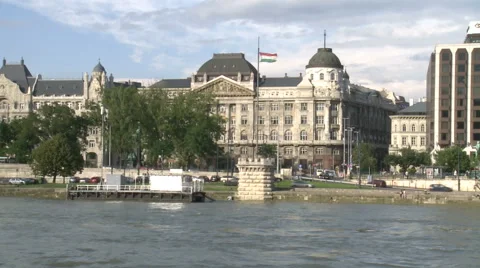 Budapest on The Danube River Stock Footage 45995183