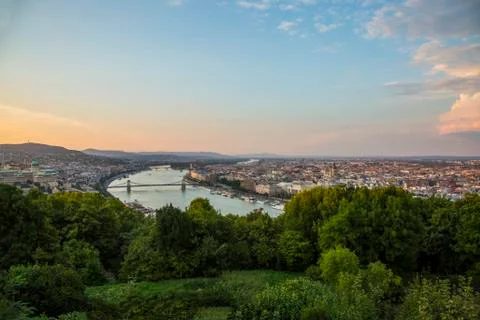 Budapest Danube View Stock Photos