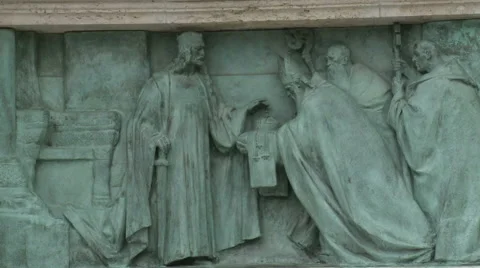 Budapest Detail Sculpture Stock Footage 46013963