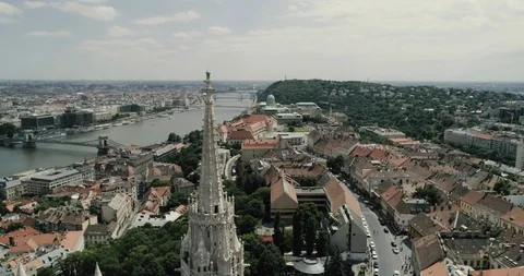 Budapest earial shot Stock Footage 127797135