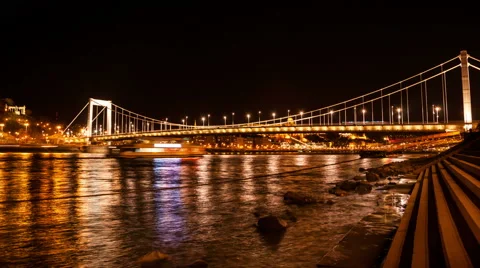 Budapest - Elisabeth Bridge Stock Footage 46995765