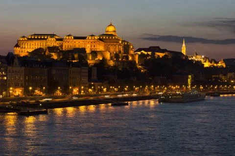 Budapest in the evening Stock Photos