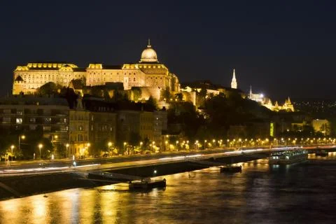 Budapest in the evening Stock Photos