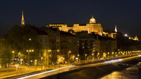 Budapest in the evening Stock Photos