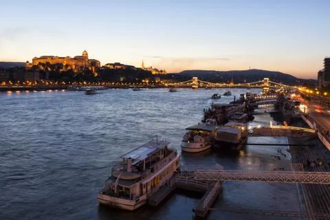 Budapest in the evening Foto stock