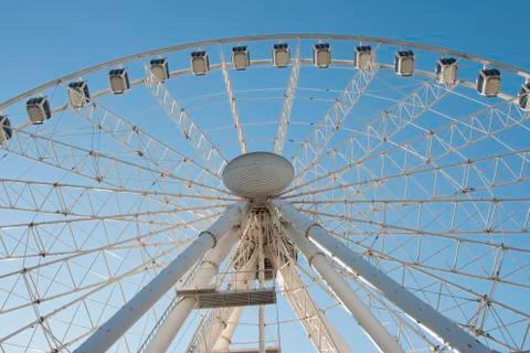 Budapest Eye Ferris Wheel Stock Photos