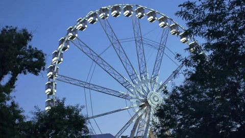 Budapest Ferris Wheel Stock Footage 92737251