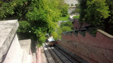 Budapest Funicular Cable Car Stock Footage 157833518