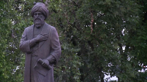 Budapest Gul Baba Statue Stock Footage 46017053