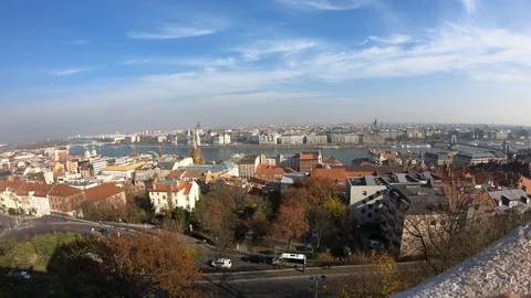 Budapest from high point of view Stock Footage 99585633