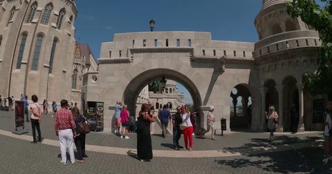Budapest  hill  the old building Stock-Footage 77135089